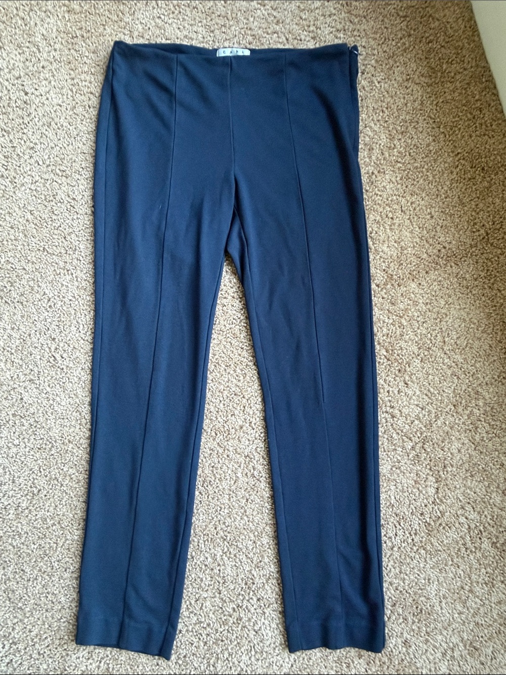 Cabi Navy Slim Dress Pants Style 814- Classic Stretch Fabric Size 12
